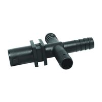 Green Leaf Y8231017 Dry Boom Nozzle Body Cross, 3/4 in, Quick x Hose Barb, 7 psi Pressure, EPDM Rubber 