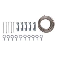 ProSource PH-121128-PS Picture Hanging Kit, 30 lb, Steel, Zinc, Zinc, Nail-In Mounting 