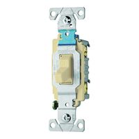 Eaton Wiring Devices CS115V Toggle Switch, 15 A, 120/277 V, Screw Terminal, Nylon Housing Material, Ivory 