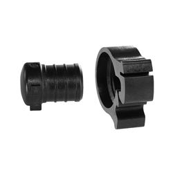 Flair-It PEXLOCK 30864 Pipe Plug with Clamp, 3/4 in, Black 