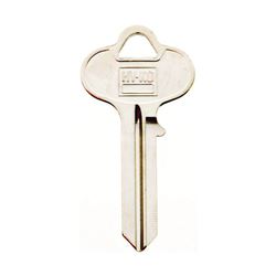 Hy-Ko 11010RU1 Key Blank, Brass, Nickel, For: Russwin and Corbin Cabinet, House Locks and Padlocks, Pack of 10 