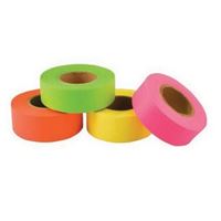 CH Hanson 17003 Flagging Tape, 150 ft L, 1-3/16 in W, Fluorescent Pink, PVC 