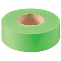 CH Hanson 17004 Flagging Tape, 150 ft L, 1-3/16 in W, Fluorescent Green, PVC 
