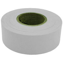 CH Hanson 17020 Flagging Tape, 300 ft L, 1-3/16 in W, White, Polyethylene 