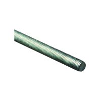 Stanley Hardware N179-531 Threaded Rod, 1/2-13 Thread, 36 in L, A Grade, Steel, Zinc, UNC Thread 