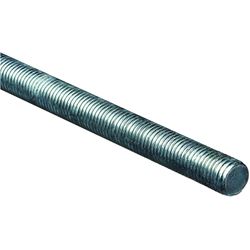 Stanley Hardware N179-556 Threaded Rod, 3/4-10 Thread, 36 in L, A Grade, Steel, Zinc, UNC Thread 