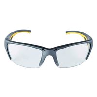 3M 90212-HZ4-NA Safety Eyewear, Anti-Fog, Scratch-Resistant Lens, Plastic Frame, Gray/Yellow Frame 