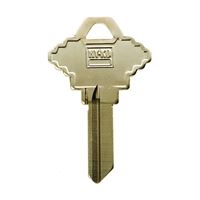 HY-KO 11005SC1XL Key Blank with XL Head, Brass, Nickel, For: Schlage Cabinet, House Locks and Padlocks 5 Pack 