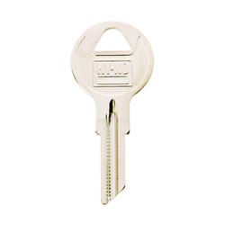 Hy-Ko 11010B1 Key Blank, Brass, Nickel, For: Briggs and Stratton Cabinet, House Locks and Padlocks, Pack of 10 