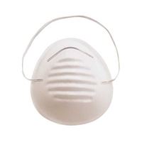 Camco USA TGE-DM01 Disposable Dust Mask, 5-1/4 in L x 4-1/4 in W Mask, Polypropylene Facepiece, White, Pack of 24 