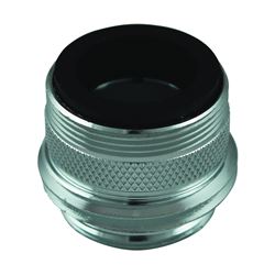 Plumb Pak PP800-32 Hose Adapter, 15/16-27 x 55/64-27 x 3/4 or 55/64 in, Hose, Chrome Plated 