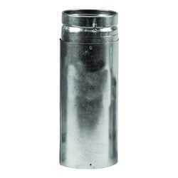 SELKIRK 3VP-24 Vent Pipe, 3 in OD, 2 ft L, Stainless Steel, Galvanized 