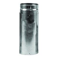 SELKIRK 3VP-24 Vent Pipe, 3 in OD, 2 ft L, Stainless Steel, Galvanized 