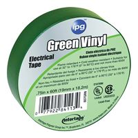 IPG 85827 Electrical Tape, 60 ft L, 3/4 in W, PVC Backing, Green 