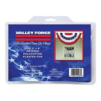 Valley Forge PFF-ST Full Fan Flag, 3 ft W, 6 ft H, Polycotton 