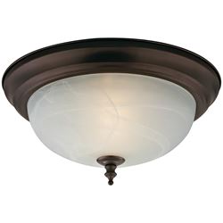 Boston Harbor F51WH02-1005-ORB Two Light Flush Mount Ceiling Fixture, 120 V, 60 W, 2-Lamp, A19 or CFL Lamp 