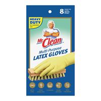 Spontex 76191 Seamless Disposable Gloves, One-Size, Latex, Powdered, Opaque Cream