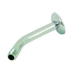 Boston Harbor B1140CP Shower Arm with Flange, 1/2-14 NPT in Connection, Threaded, 7 in L, Plastic 