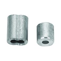 Campbell B7675424 Cable Ferrule and Stop Set, 1/8 in Dia Cable, Aluminum 