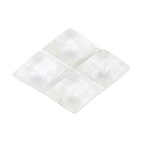 Shepherd Hardware 9565 Surface Guard Bumper Pad, 3/4 in, Square, Vinyl, Clear, Pack of 6 