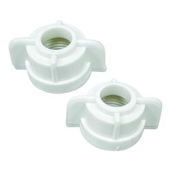 ProSource Faucet Coupling Nut, White 