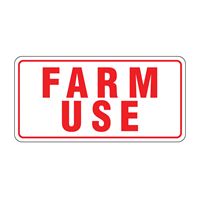 HY-KO 20550 Rural/Urban Sign, Farm Use, Red Legend, White Background, Aluminum 