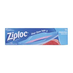 Ziploc 00389 Freezer Bag, 1 gal Capacity 