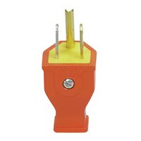 Eaton Wiring Devices SA3990 Electrical Plug, 2 -Pole, 15 A, 125 V, NEMA: NEMA 5-15, Orange 