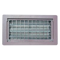 Bestvents 306MGR Foundation Vent, 65 sq-in Net Free Ventilating Area, Mesh Grill, Thermoplastic, Gray 