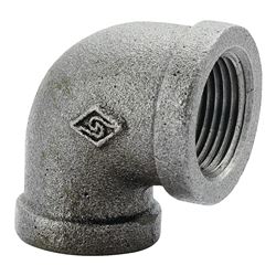 Prosource 2A-1-1/2B Pipe Elbow, 1-1/2 in, FIP, 90 deg Angle, Malleable Iron, SCH 40 Schedule, 300 psi Pressure 