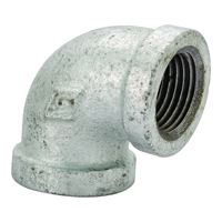 Worldwide Sourcing PPG90R-40X25 Reducing Pipe Elbow, 1-1/2 x 1-1/2 x 1 x 1 in, Threaded, 90 deg Angle, SCH 40 Schedule 