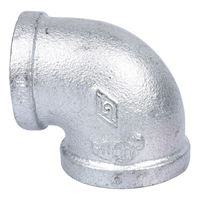 Worldwide Sourcing PPG90R-40X32 Reducing Pipe Elbow, 1-1/2 x 1-1/2 x 1-1/4 x 1-1/4 in, Threaded, 90 deg Angle 