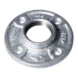 Worldwide Sourcing 27-11/4G Floor Flange, 1-1/4 in, 4.2 in Dia Flange, FIP, 4-Bolt Hole, 0.75 in L Through Bore 