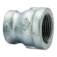 ProSource 24-11/2X3/4G Reducing Pipe Coupling, 1-1/2 x 3/4 in, Threaded, Malleable Steel, SCH 40 Schedule