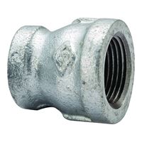 ProSource 24-1/4X1/8G Reducing Pipe Coupling, 1/4 x 1/8 in, Threaded, Malleable Steel, SCH 40 Schedule