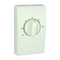 TPI S2022 Thermostat, Single-Pole, White 