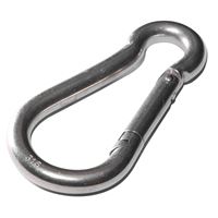 BARON 2450-9/32 Spring Hook Snap Link, Steel, Zinc 