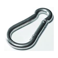 BARON 2450-3/8 Spring Hook Snap Link, Steel, Zinc 