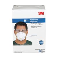 3M TEKK Protection 8511PB1-A/8511 Disposable Valved Respirator Mask, N95 Filter Class, 95 % Filter Efficiency 