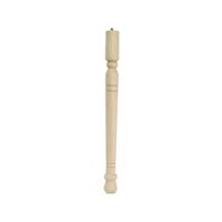 Waddell Early American Series 2572 Table Leg, 21-3/4 in H, Hardwood, Smooth Sanded 