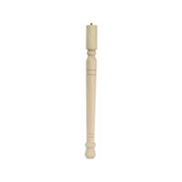 Waddell Early American Series 2562 Table Leg, 11-3/4 in H, Hardwood, Smooth Sanded 