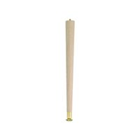 Waddell 2508 Table Leg, 7-1/2 in H, Hardwood, Smooth Sanded 