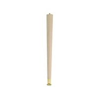 Waddell 2512 Table Leg, 11-1/2 in H, Hardwood, Smooth Sanded 