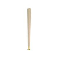 Waddell 2528 Table Leg, 27-1/2 in H, Hardwood, Smooth Sanded 