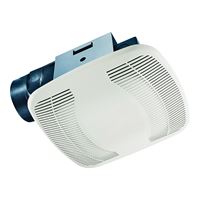 Air King BFQ90 Exhaust Fan, 8-11/16 in L, 9-1/8 in W, 0.5 A, 120 V, 1-Speed, 90 cfm Air, ABS, White 