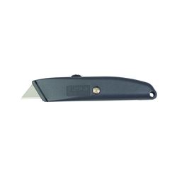 Stanley 10-175 Utility Knife, 2-7/16 in L Blade, 3 in W Blade, HCS Blade, Straight Handle, Gray Handle 