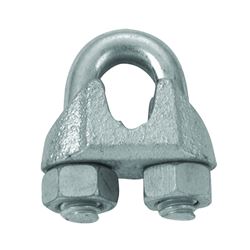 BARON 260-1 Wire Rope Clip, Malleable Iron, Galvanized 5 Pack 