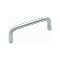 Amerock Allison Value Series BP86526D Cabinet Pull, 3-5/16 in L Handle, 1-1/4 in Projection, Brass, Brushed Chrome 
