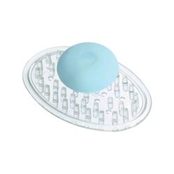 iDESIGN KIT Soap Saver, Plastic/Rubber, Clear 