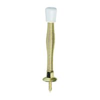 National Hardware 830111 Door Stop, 3 in Projection, Steel, Polished Brass 